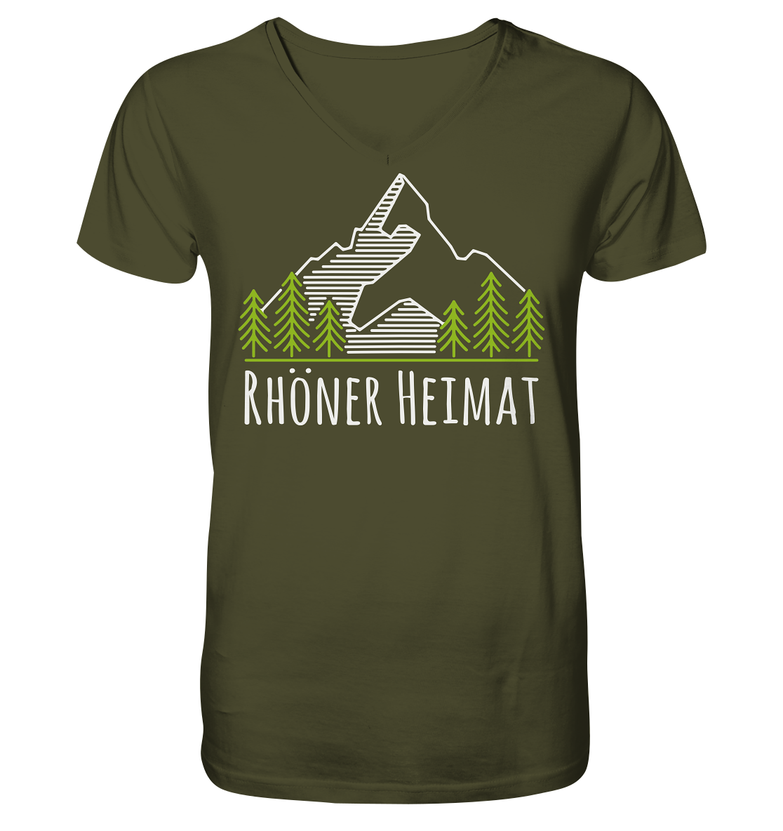 RHÖNER HEIMAT BERG - V-Neck Shirt